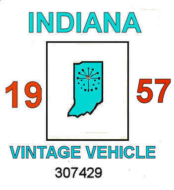 Indiana Vintage Vacation Stickers